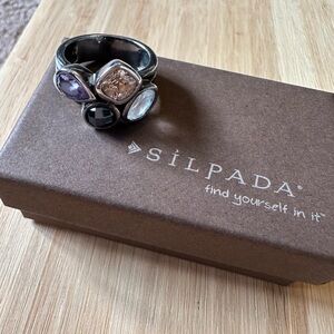 Silpada R2206 Wine Flight Ring size 7 Sterling silver